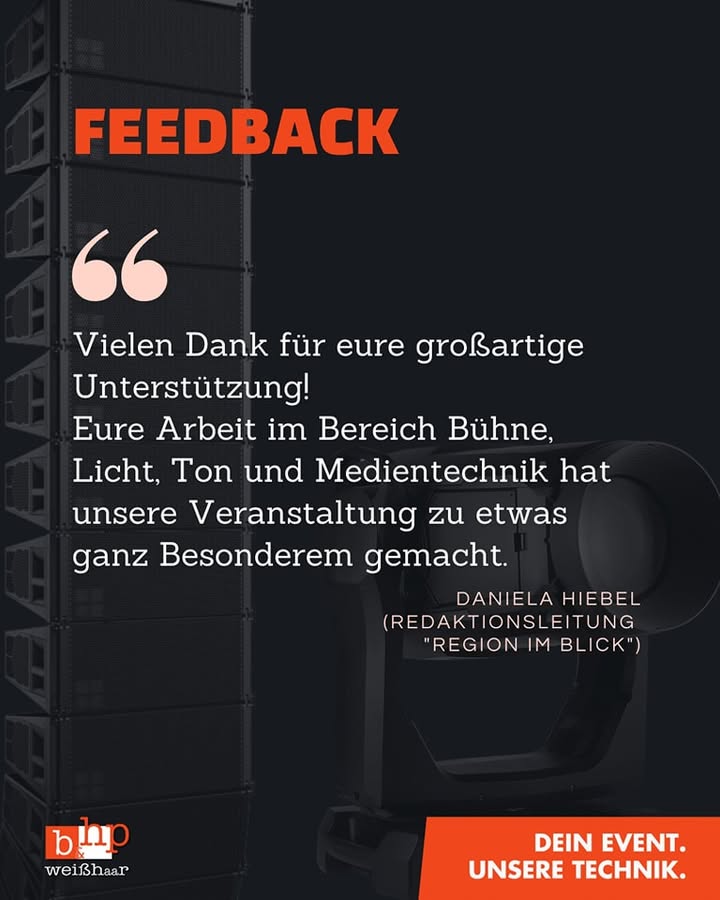 Wir bedanken uns bei Daniela Hie