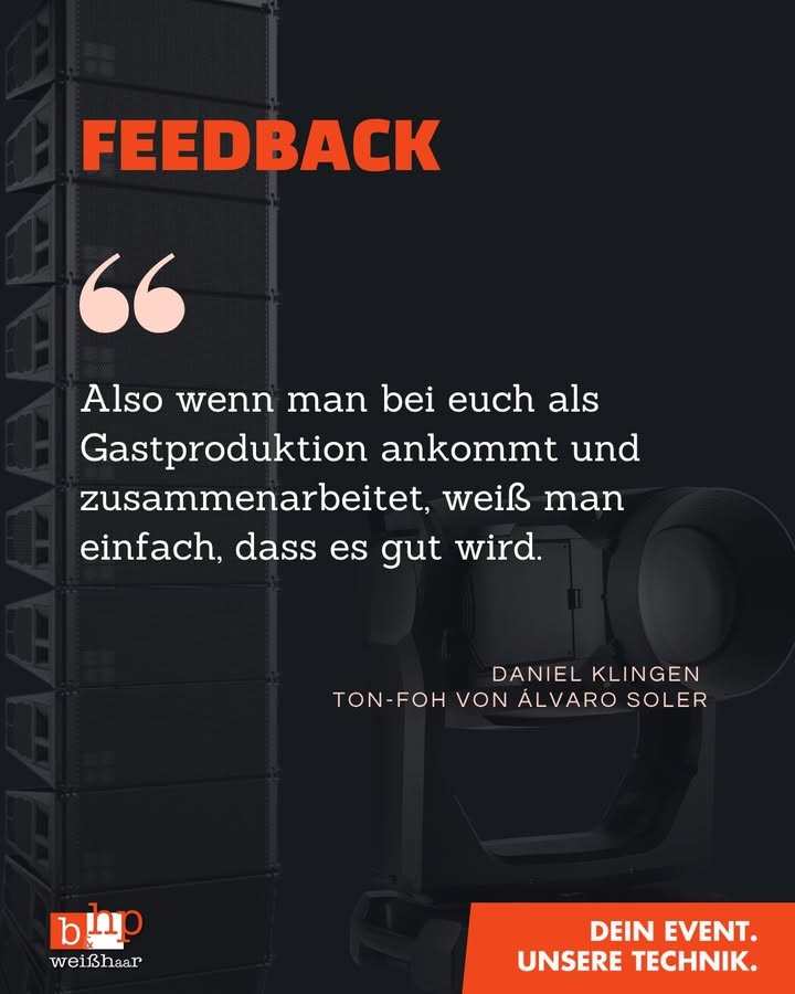 Vielen Dank an Daniel Klingen für dieses schöne Feedback und die immer gute Zusammenarbeit! Wir sind euer kompetenter Partner für
