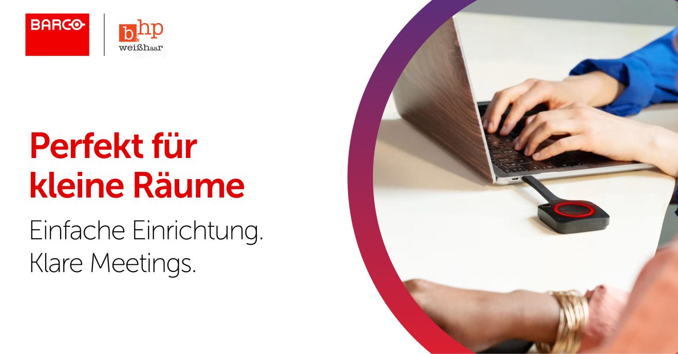 Meetingräume effizient nutzen  ohne Kompromisse bei Ton und Bild Die meisten Abstimmungen finden in kleineren Meetingräumen statt.