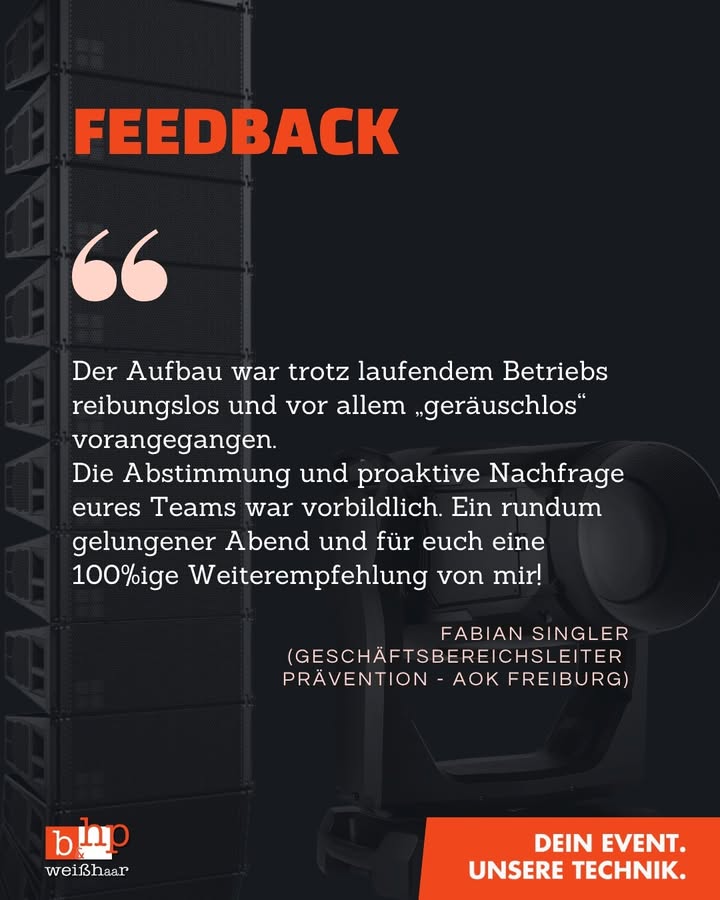 Wir bedanken uns bei Fabian Sing