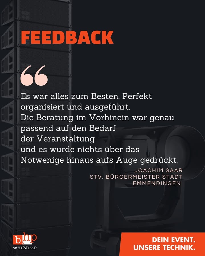 Wir bedanken uns bei Joachim Saa