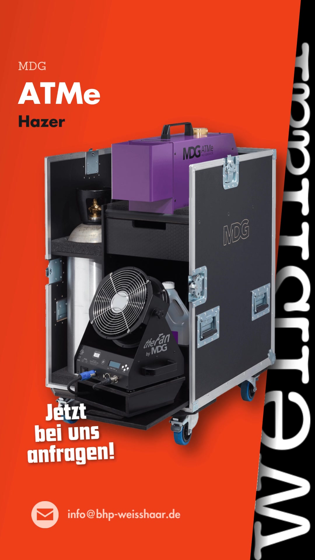 MDG ATMe Hazer neu verfügbar im Rental von B&amp;HP Weißhaar Veranstaltungstechnik  Jetzt anfragen! DEIN EVENT. UNSERE TECHNIK. 